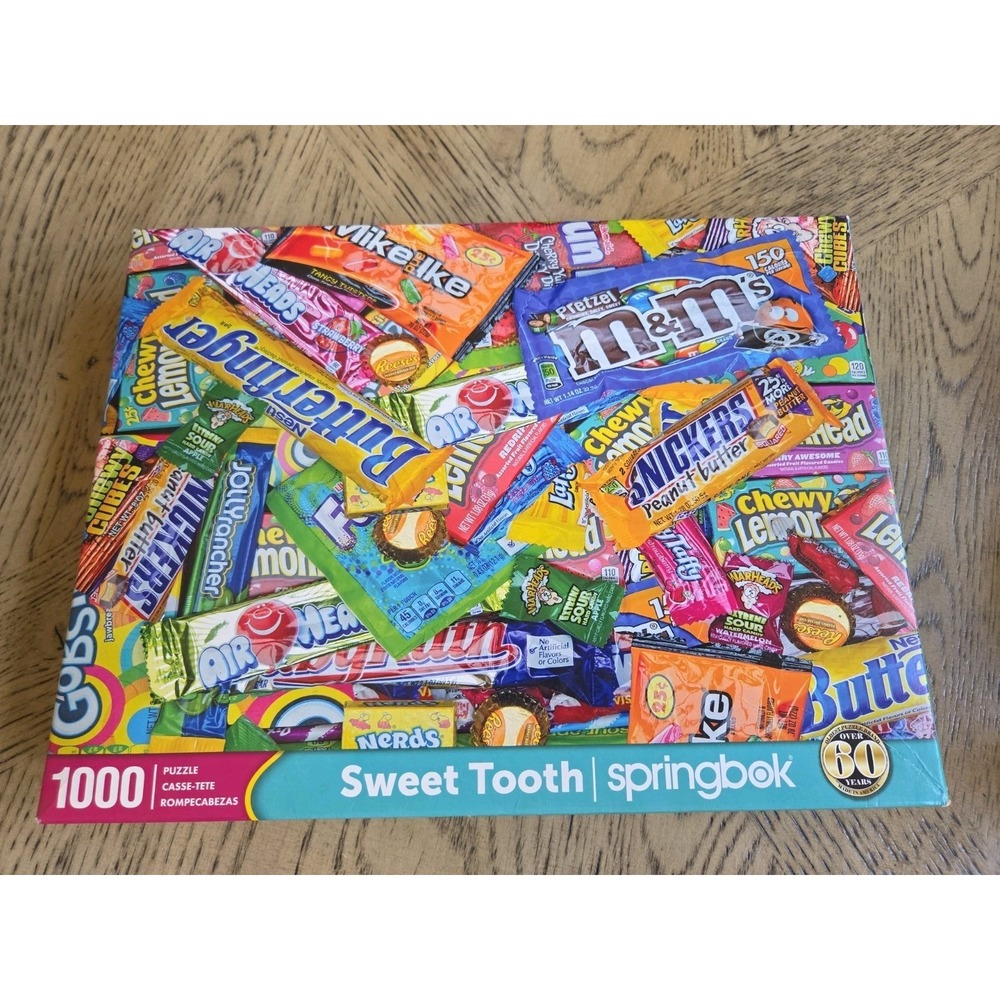 Springbok Puzzle 1000 Pieces SWEET TOOTH Adorable Fun Puzzle  Springbok Candy